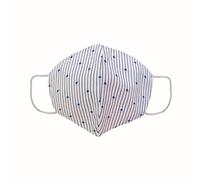 CONTACT Maschera triangolare lavabile uso non sanitario righe blu