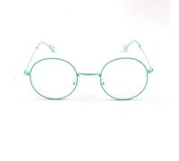 Contacta, Dots, Occhiali da Lettura per Uomo e Donna, Occhiali Leggeri e Colorati, Montatura dalla Forma Rotonda, Diottrie +1,00, Colore Verde Acqua, Confezione con Sacchetto Portaocchiali, 25g
