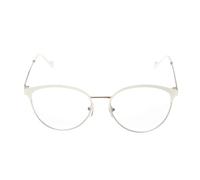 Contacta, Elle, Occhiali da Lettura per Donna, Occhiali Femminili e Accattivanti con Profili Dorati, Dettagli Color Pastello, Diottrie +2,50, Colore Bianco, Confezione con Sacchetto Portaocchiali, 24g