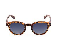 Contacta, Hipsun Floyd, Occhiali da Sole per Uomo e Donna, Occhiali con Lenti Polarizzate, Montatura Effetto Lucido, Colore Demi, Lente Blu, Confezione con Sacchetto Portaocchiali, 22g