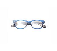 Contacta, Legend, Occhiali da Lettura per Uomo e Donna, Occhiali Moderni, Montatura Squadrata con Aste Colorate e Flex, Colore Blu, Diottrie +2,00, Confezione con Astuccio Portaocchiali, 30g