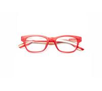 Contacta, Legend, Occhiali da Lettura per Uomo e Donna, Occhiali Moderni, Montatura Squadrata con Aste Colorate e Flex, Colore Rosso, Diottrie +2,50, Confezione con Astuccio Portaocchiali, 30g