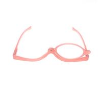Contacta, Occhiale da Trucco, Occhiali Donna Utili per il Trucco, Occhiali con Monolente Graduata, Pratici e Leggeri, Colore Rosa, Diottrie +2,50, Confezione con Custodia Portaocchiali, 22g