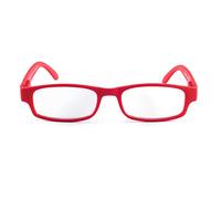 Contacta, One Color, Occhiali da Lettura per Uomo e Donna, Occhiali Leggeri, Funzionali e Colorati, Montatura con Aste Flex, Colore Rosso, Diottrie +1,00, Confezione con Astuccio Portaocchiali, 21g