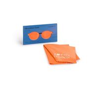 Contacta, Panno in Microfibra per Occhiali, Ideale per Pulizia Occhiali, Pulizia Delicata ed Efficace, Confezione Singola, Colore Arancio