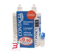 CONTACTA SOLUZIONE 2 FLACONI DA 360 ML + PORTALENTI IN OMAGGIO