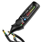 Contactless Voltage Tester - Continuity Detector | Wire Breakpoint Finder with Flashlight and Buzzer Alarm for Automotive Industrial Professional Electricians Maintenance Technicians Home Electricity