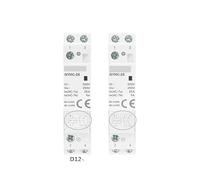 Contactor DC12V DC24V Coil Voltage 25A 2NO 2NC 1NO1NC 50/60Hz AC220V Main Voltage AUOQKQUT(1P 25A 1NO AC220V)
