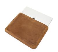 CONTACT'S FAMILY Custodia protettiva sottile in pelle per MacBook Pro da 14 pollici (versione orizzontale) (marrone)