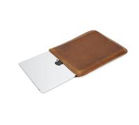 CONTACT'S FAMILY Custodia protettiva sottile in pelle per MacBook Pro da 14 pollici (versione verticale) (marrone)