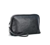 CONTACT'S FAMILY Organizer per cavi in pelle, borsa organizer tecnica, accessori elettronici, borsa da viaggio, Nero , Organizer per borse