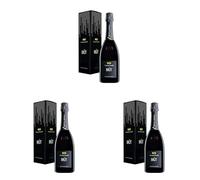 Contadi Castaldi Brut - Franciacorta DOCG Astucciato - Uve Chardonnay, Pinot Nero, Pinot Bianco - 750ml (Confezione da 3)