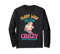 Contadina Crazy Chicken Lady Maglia a Manica