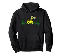 Contadini camicia battito cardiaco fattorie agricoltori agricoltura agricoltura Felpa con Cappuccio