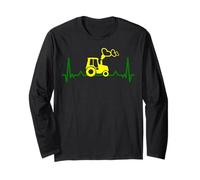 Contadini camicia battito cardiaco fattorie agricoltori agricoltura agricoltura Maglia a Manica