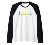 Contadini camicia battito cardiaco fattorie agricoltori agricoltura agricoltura Maglia con Maniche Raglan