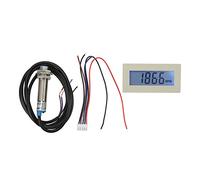Contagiri Motore Display LCD Digitale Contagiri RPM ad Alta Precisione con Sensore Hall DC8 24V per Tornio Tagliaerba CNC Misurazione della Velocità del Motore Materiale ABS