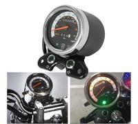 Contagiri tachimetro contachilometri universale per moto 12V per Suzuki Cafe Racer black