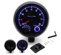 Contagiri universale nero 3.75'' luce blu intershift 0-8000 RPM per auto