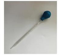 Contagocce for pipetta in vetro con bulbo in gomma a scala | 1ml-4 pezzi, 2/3/5/10ml-2 pezzi: Misurazione liquido laboratorio & preparazione sapone(10ml 2pcs)