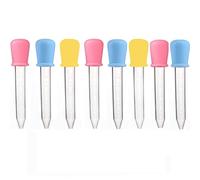 Contagocce liquidi 8PCS e pipette di plastica riutilizzabili Trasferimento contagocce con punta a bulbo per olio di caramelle Cucina Bambini Gummy Making 8Colors Fashion Design
