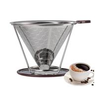 Contagocce per caffè in acciaio inox da versare - Filtro conico riutilizzabile, macchina da caffè senza carta durevole, strumento di preparazione versatile, facile da pulire | Contagocce in acciaio