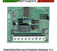 CONTAIMPULSI TEMPORIZZATO UNIVERSALE RITARDO INGRESSO RITARDO ALLARME PER SIRENA