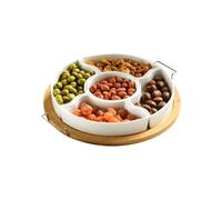 Container Snack - Spinner Snack | Vassoio Vegetariano Di Frutta Divisa | Vestro Per Piatti Di Frutta Rimovibile Adattabile Con 5 Scomparti Per Intrattenere Feste In Campeggio Da Picnic Per Il Ringr