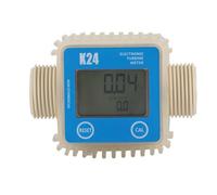 Contalitri Acqua, 1pc K24 Digitale Die-sel Olio Combustibile Tester del Calibro Misuratore di Turbina for I Prodotti Chimici Acqua Liquida Ad Ultrasuoni Caldo In Industriale Commerciale(Blue Horizonta