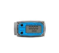 Contalitri Acqua, Misuratore di portata d'acqua a turbina da 1 pollice / 1,5 pollici con display LCD digitale, misuratore di portata d'acqua for benzina, misuratore di trasferimento carburante(1In Alu