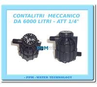 CONTALITRI MECCANICO AUTOBLOCCANTE 6000 LITRI RICAMBIO OSMOSI INVERSA ATT 1/4"
