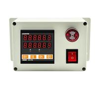 Contametri a rulli 12V/24V/220V, apparecchiature for test di misurazione della lunghezza del marcatore automatico con display digitale elettronico (Color : 12V)