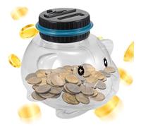 Contamonete digitale, Banca contamonete - Banca portamonete trasparente,Contamonete digitale, barattolo di monete a forma di animale con conteggio dei risparmi per adulti, bambini