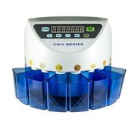 CONTAMONETE ELETTRICO AUTOMATICO SEPARA MONETE 8 CASSETTI CONTA MONETE DIGITALE