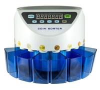 CONTAMONETE ELETTRICO SEPARA MONETE 8 CASSETTI CONTA MONETE DIGITALE AUTOMATICO