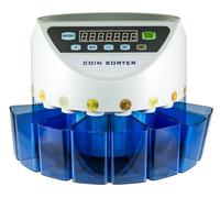 CONTAMONETE ELETTRICO SEPARA MONETE 8 CASSETTI CONTA MONETE DIGITALE AUTOMATICO