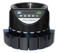 CONTAMONETE PROFESSIONALE CONTA E SEPARA DIVIDE MONETE EURO 8 CASSETTI TAGLI €