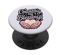 Contando le mie benedizioni PopSockets PopGrip Adesivo