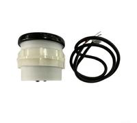 Contaore meccanico con 2 pollici cromato per lunetta per sistemi 6v 12v 24v timer compatto per tosaerba trattore da giardino e robot custodia in plastica nera affidabile dispositivo di runtime del