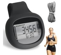 Contapassi 3D con clip, contapassi digitale portatile, contapassi preciso, contapassi senza app e cellulare, contapassi, contapassi, contapassi, calorie bruciate, ideale per camminare (regolabile)