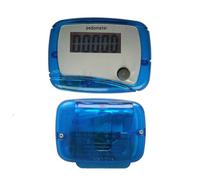 Contapassi, Contapassi Da Tasca Portatile, Conta Passi Digitale LCD, A Funzione Singola, Con Clip, Risparmio Energetico, Per Anziani, Donne, Bambini, 4,8 x 3,6 x 2 cm, blu