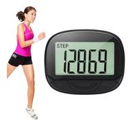 Contapassi da passeggio con clip integrata, contapassi con orologio, contapassi portatile per sport, per/distanza/calorie