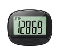 Contapassi digitale con contapassi,Contapassi multifunzione con clip - Fitness preciso per calorie e distanza, Step con schermo da 55 mm e orologio