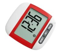 Contapassi Digitale Contatore Di Calorie Movimento Multifunzione Impermeabile For La Corsa Preciso E Facile Da Leggere(Red)