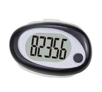 Contapassi For Camminare Pedometro 3D Con Clip E Cordino For Anziani Tempo Di Standby Lungo Correzione Errori Per Conteggio Accurato(Black)