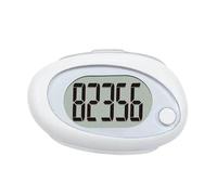 Contapassi For Camminare Pedometro 3D Con Clip E Cordino Pedometro For Anziani Con Tempo Di Standby Lungo Con Correzione Errori Per Lettura Accurata(White)