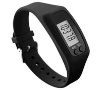 Contapassi per camminare, 3D, portatile, digitale, fitness tracker, senza app e cellulare, contapassi digitale con display per ora, camminata, jogging, escursioni e passi e calorie