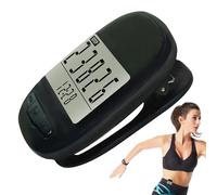Contapassi per camminare - Simple Step Counter Walking 3D contapassi con clip cordino | Pedometro con display del luce di sfondo a LED, passo semplice per e in funzione, donne e donne