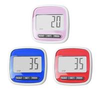 Contapassi tascabile con clip per cintura, contapassi preciso, contatore di calorie con ampio display LCD, contapassi tascabile per monitorare accuratamente i passi