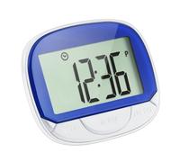 Contapassi tascabile - Contapassi digitale per camminare | a grande schermo con orologio 21/24 ore per tenere traccia di passi, miglia e calorie